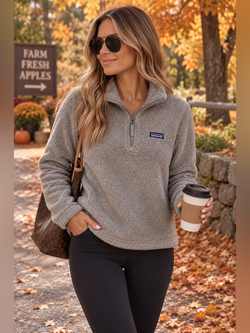 Patagonia Women's Quarter Zip Pullover in Gray Small